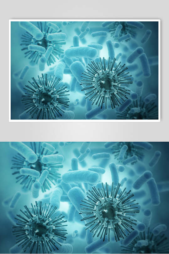 显微镜微生物分子图片