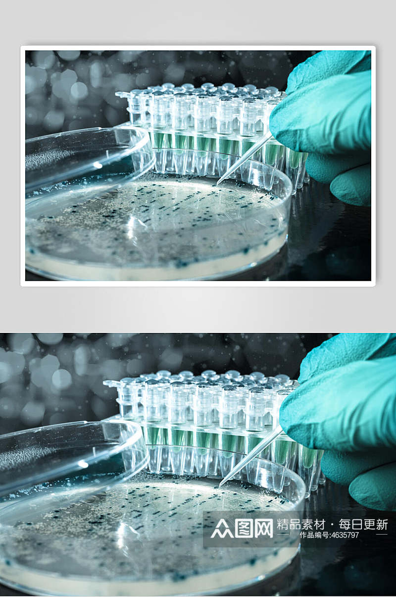 经典设计微生物分子图片素材