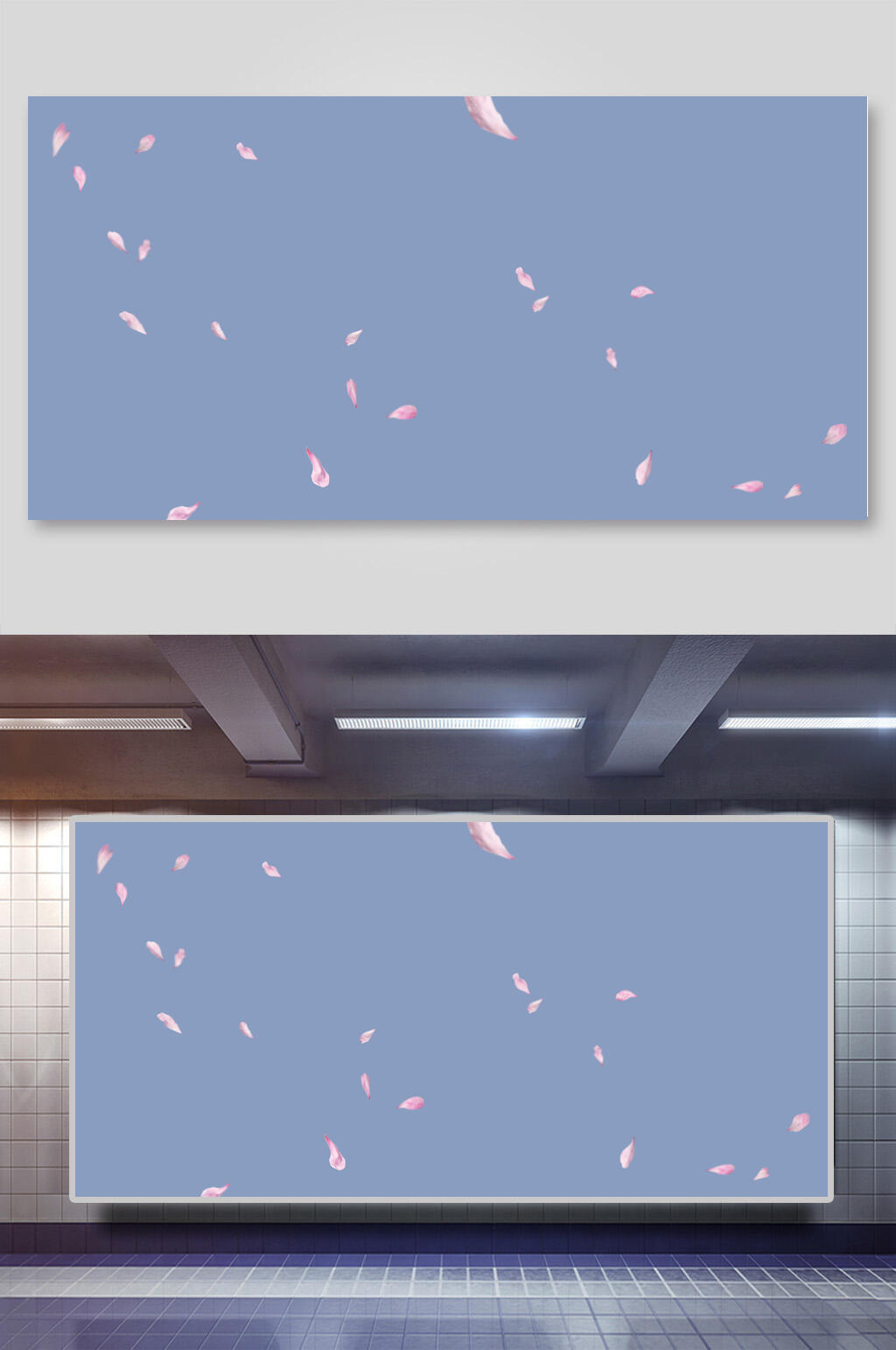 清新花瓣装饰背景素材