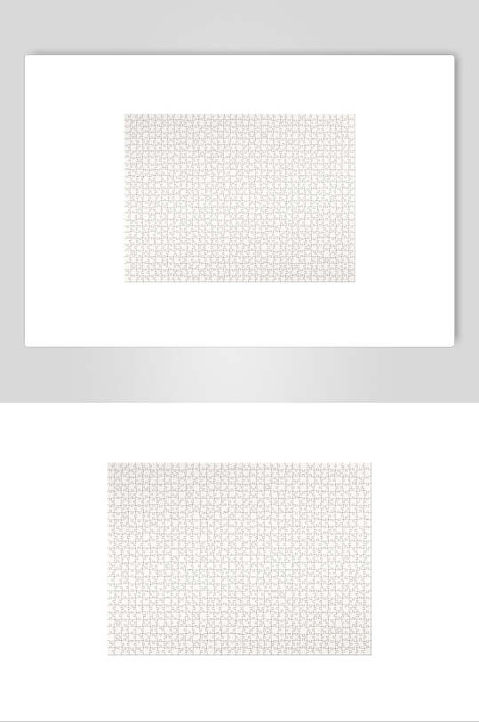 横版极简时尚文创拼图样机-众图网