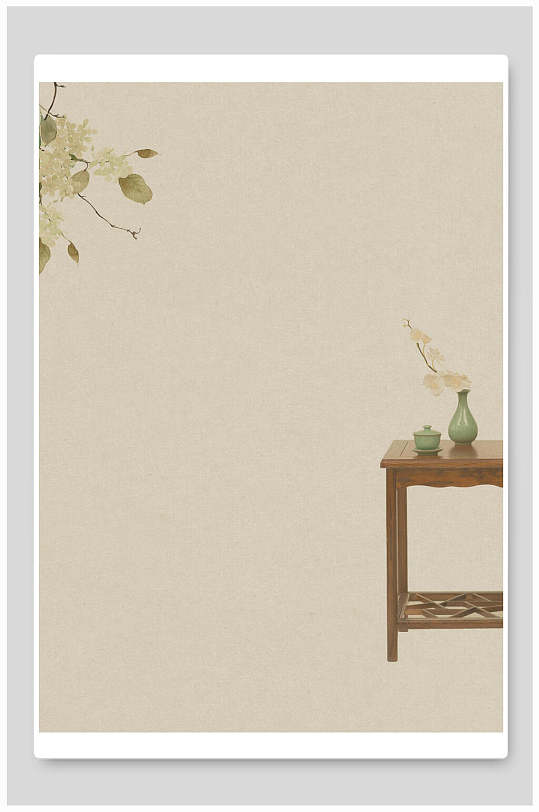 精致工笔画背景素材