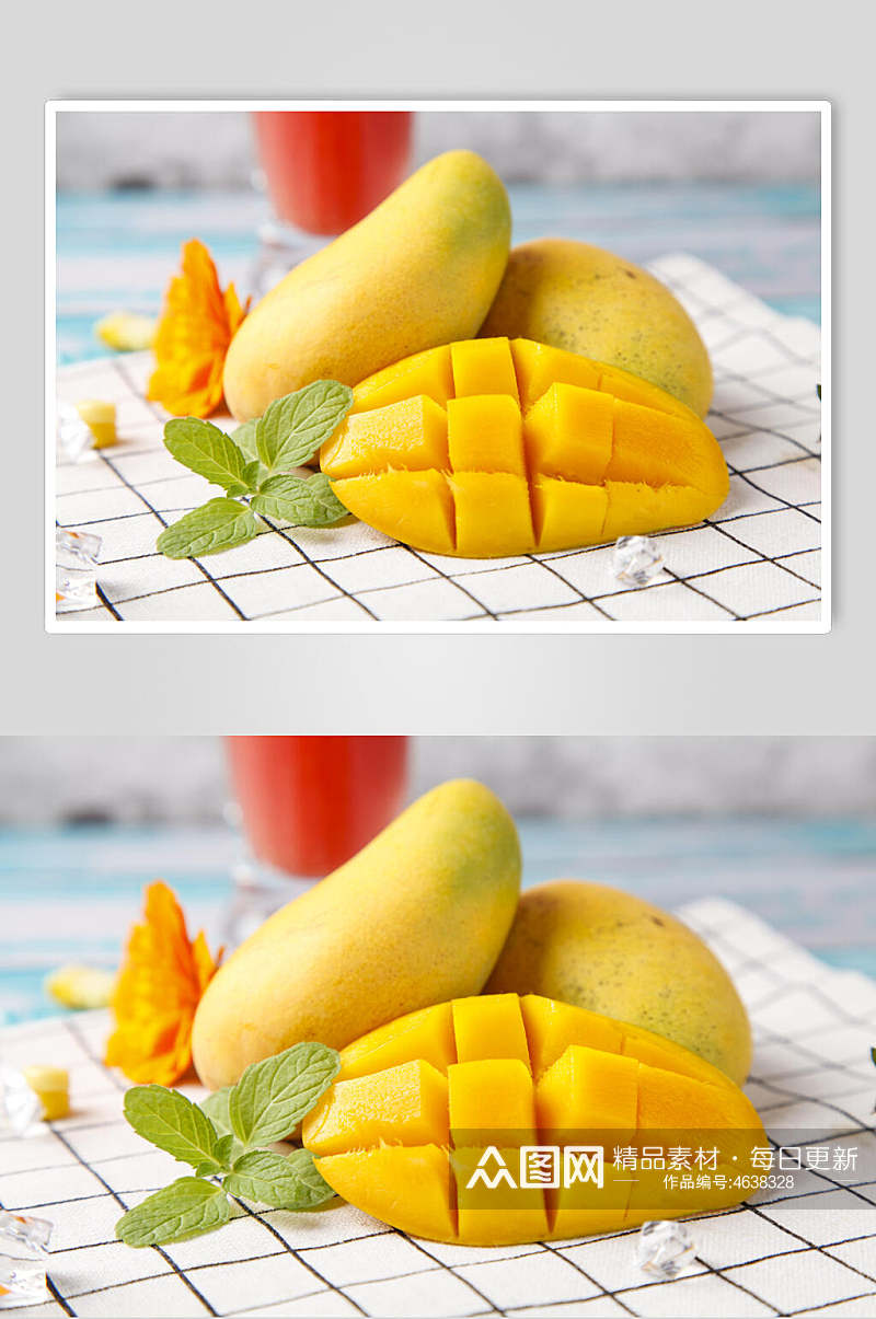 芒果农合水果摆饰摄影图素材
