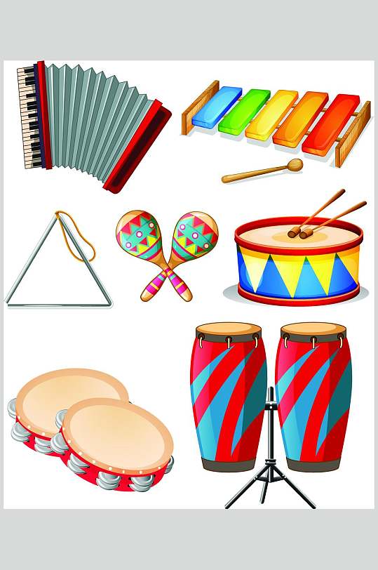 彩色乐器图片-彩色乐器素材下载-众图网