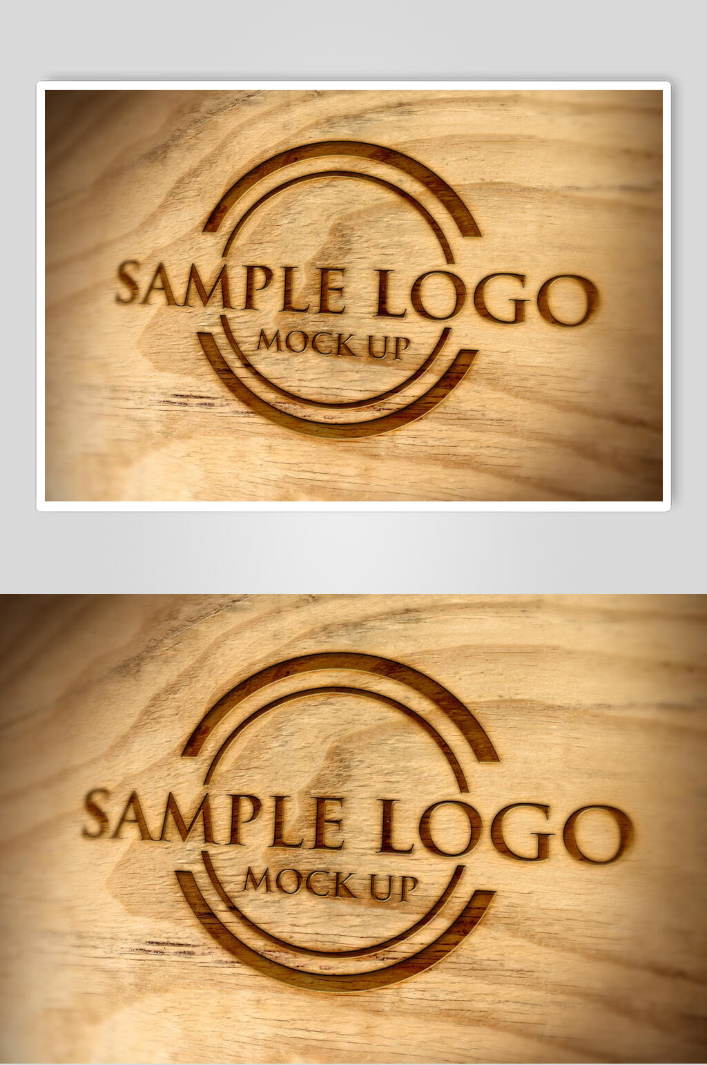 炫酷英文标志LOGO样机素材