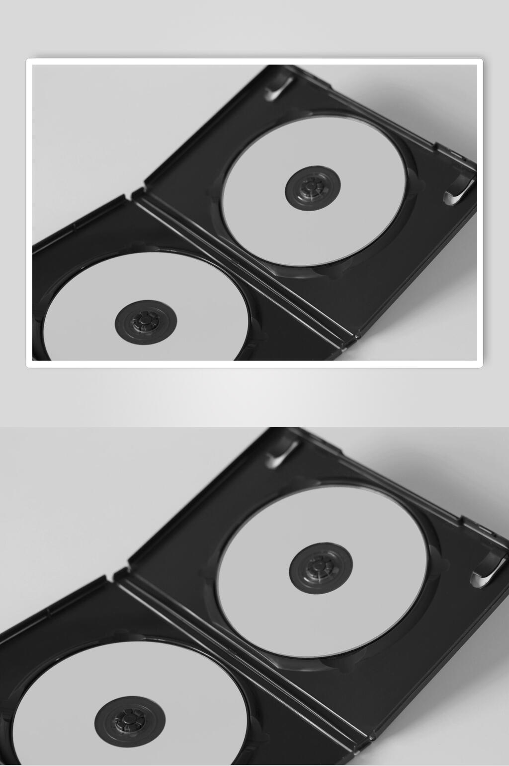 创意大气立体CD光碟样机素材