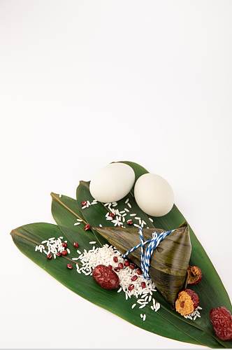 端午节咸鸭蛋粽子传统美食摄影图片