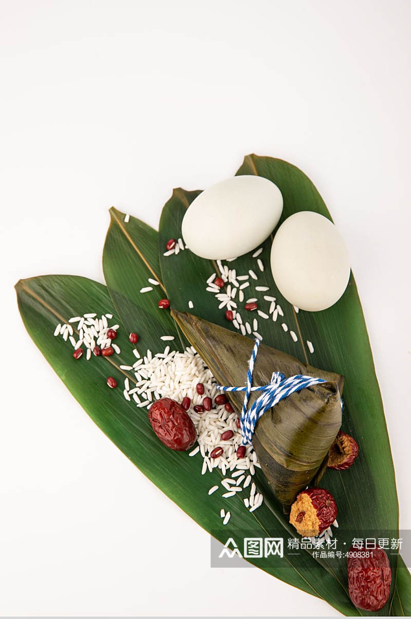 端午节咸鸭蛋粽子传统美食摄影图片素材