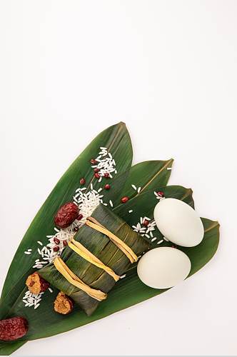 端午节咸鸭蛋粽子传统美食摄影图片