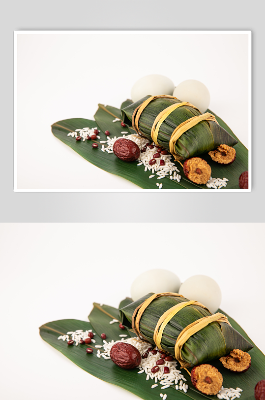 中式场景端午节粽子传统美食摄影图片
