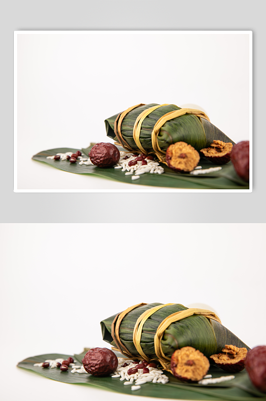 中式场景端午节粽子传统美食摄影图片