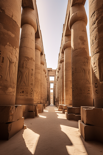 AI数字艺术境外埃及旅游景点风景摄影图片