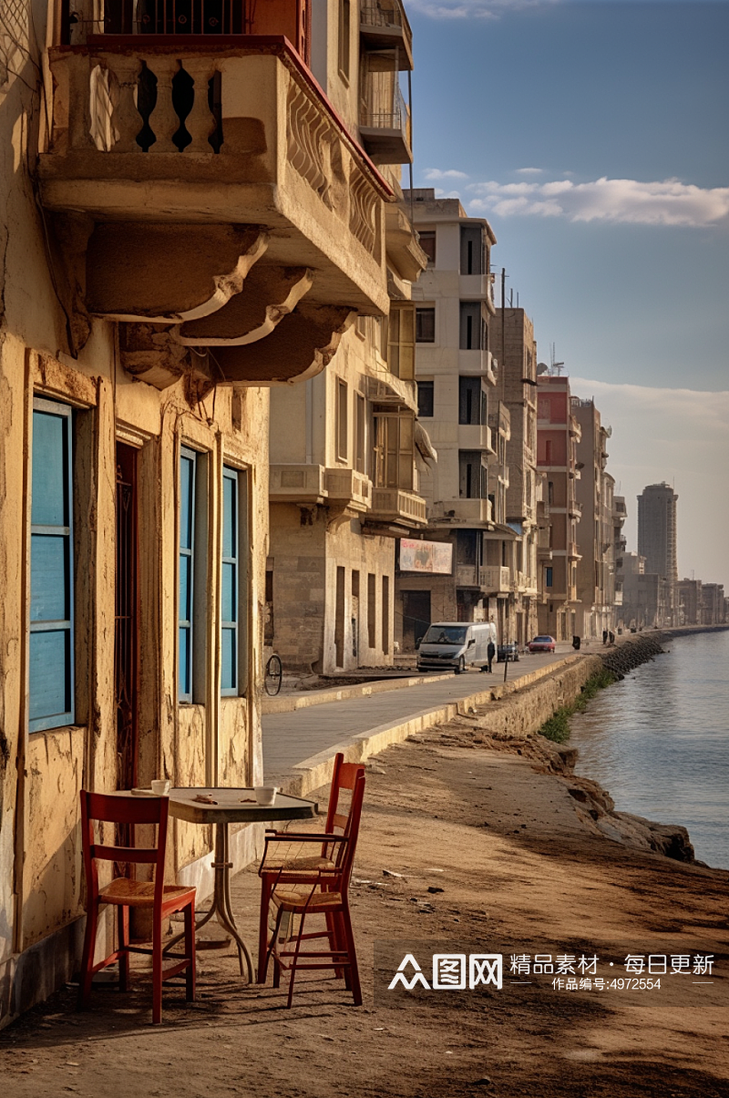 AI数字艺术境外埃及旅游景点风景摄影图片素材