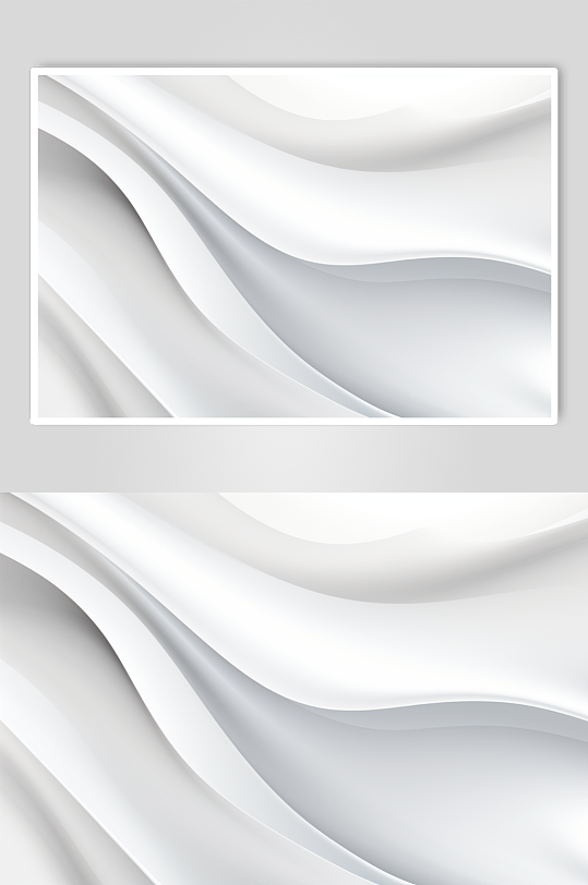 AI数字艺术白色波浪褶皱纹理背景图