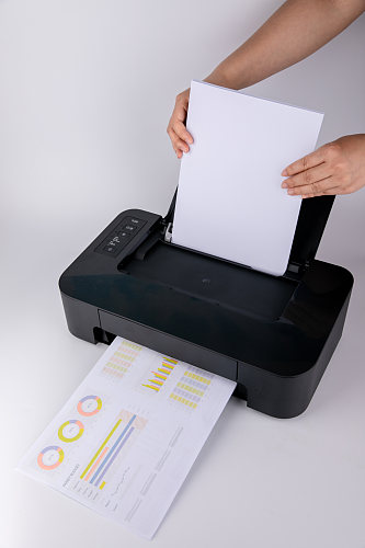 打印机办公文具办公用品商务摄影图