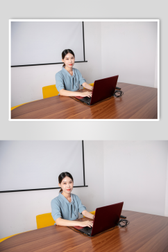 办公女性企业办公室人物摄影图片