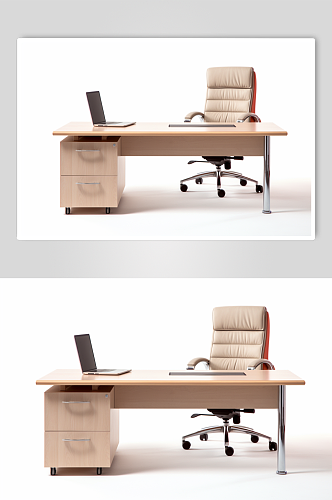 AI数字艺术商务办公室桌椅模型