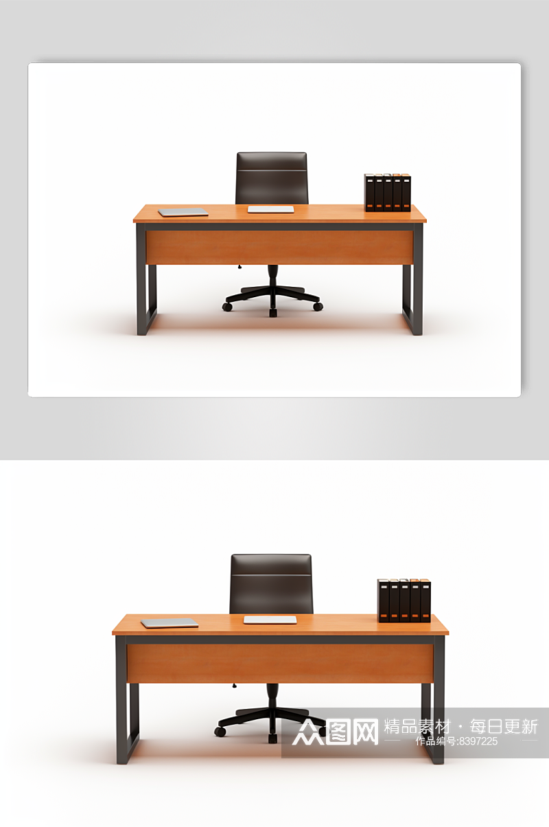 AI数字艺术商务办公室桌椅模型素材