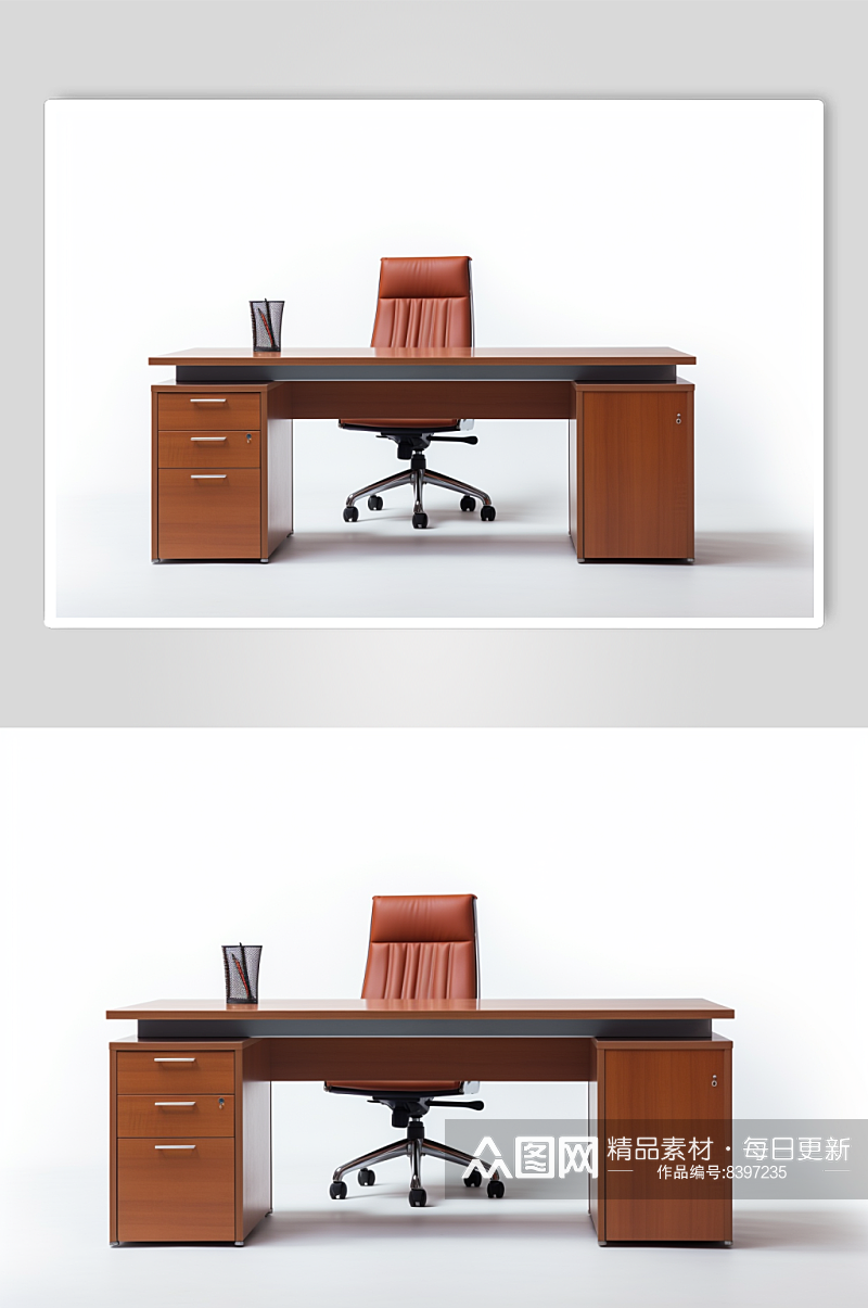 AI数字艺术商务办公室桌椅模型素材