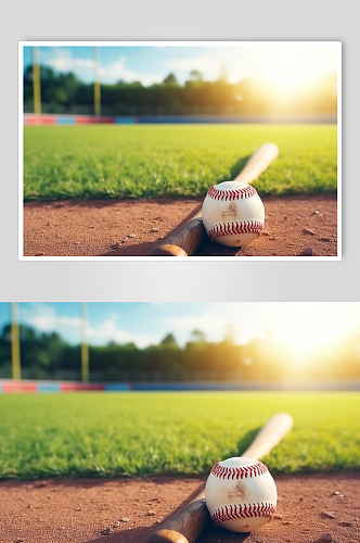AI数字棒球运动摄影图片
