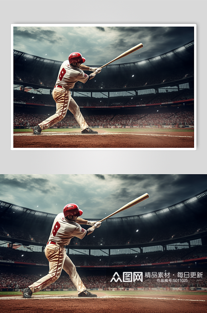 AI数字棒球运动摄影图片素材