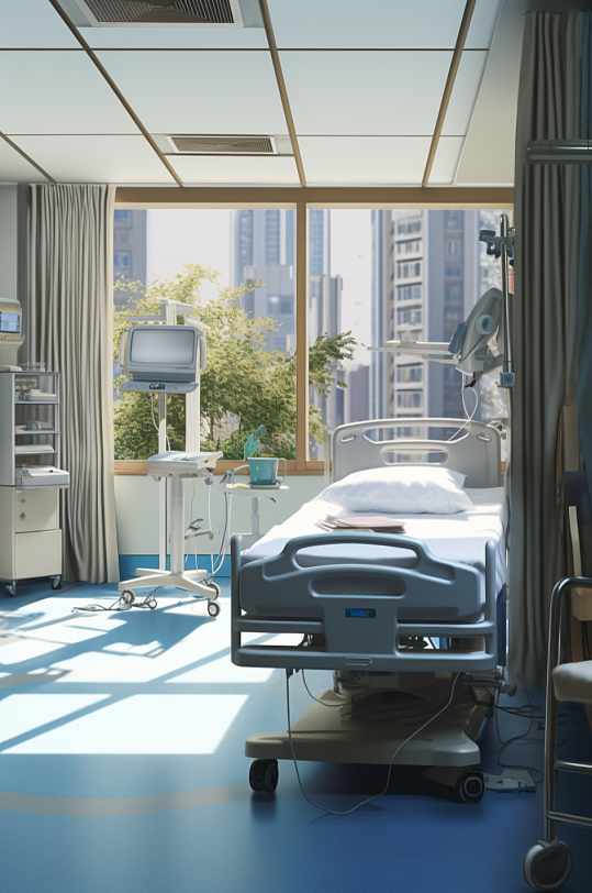 AI数字艺术病房医院照片