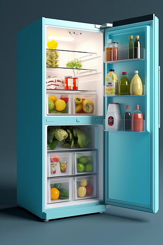 AI数字艺术高清冰箱家用电器摄影图片