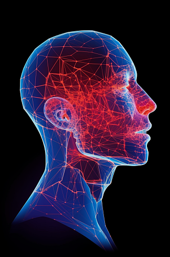 AI数字艺术高清医疗鼻炎咽喉炎图片