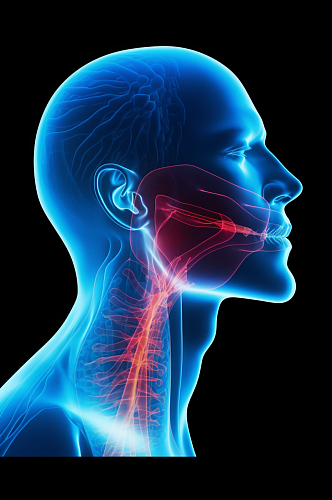 AI数字艺术高清医疗鼻炎咽喉炎图片