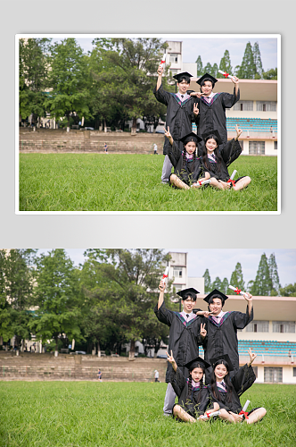 大学校园拍照毕业季大学生校园人物摄影图片