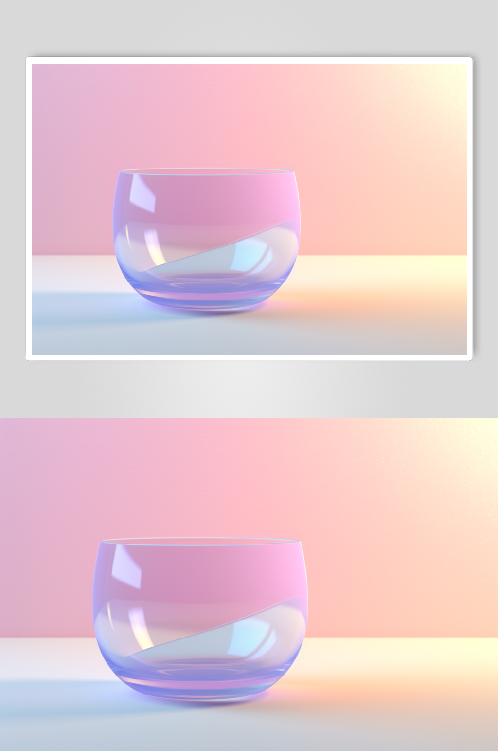 AI数字艺术3D玻璃质感模型背景素材