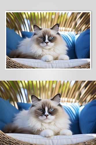 AI数字艺术可爱布偶猫图片
