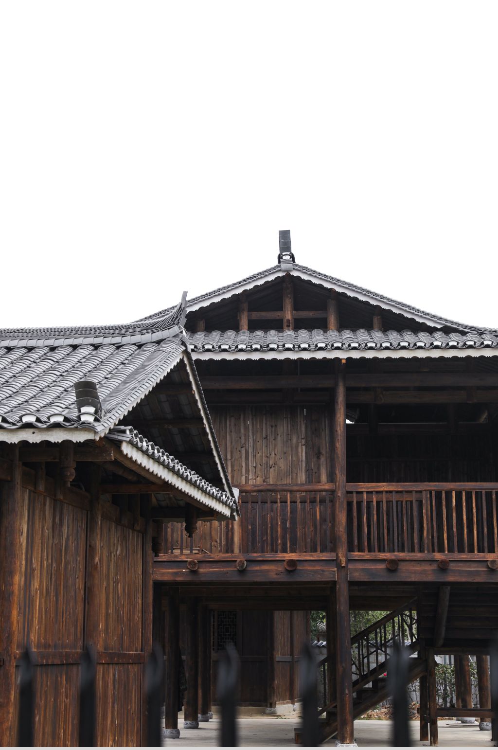 餐馆的古风传统木制建筑摄影图片素材