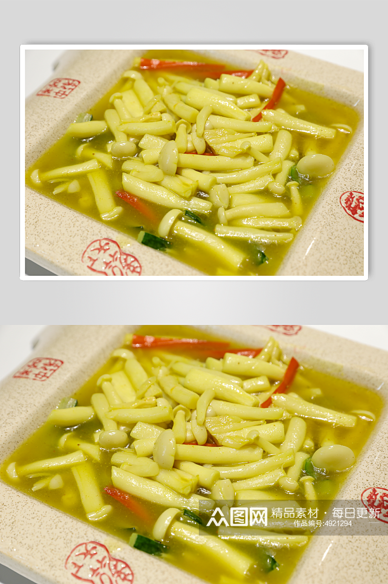 瑶柱蟹味菇餐馆餐厅美食摄影图片素材