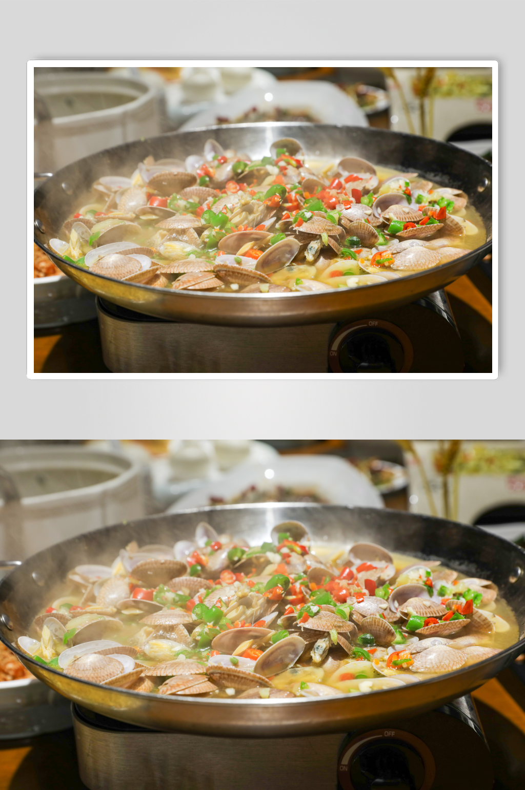 捞汁花甲餐厅菜品摄影图片素材