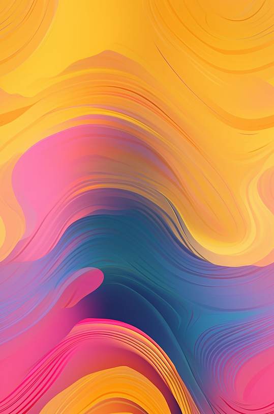 AI数字艺术高清潮流彩色渐变底图背景图片-众图网