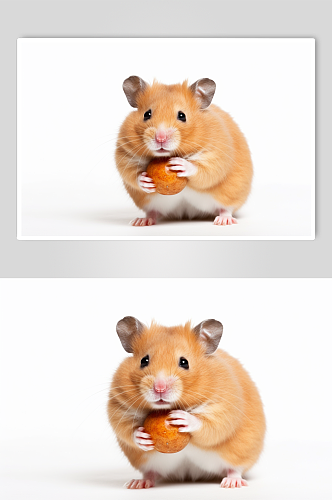 AI数字艺术简洁超萌仓鼠动物摄影图片
