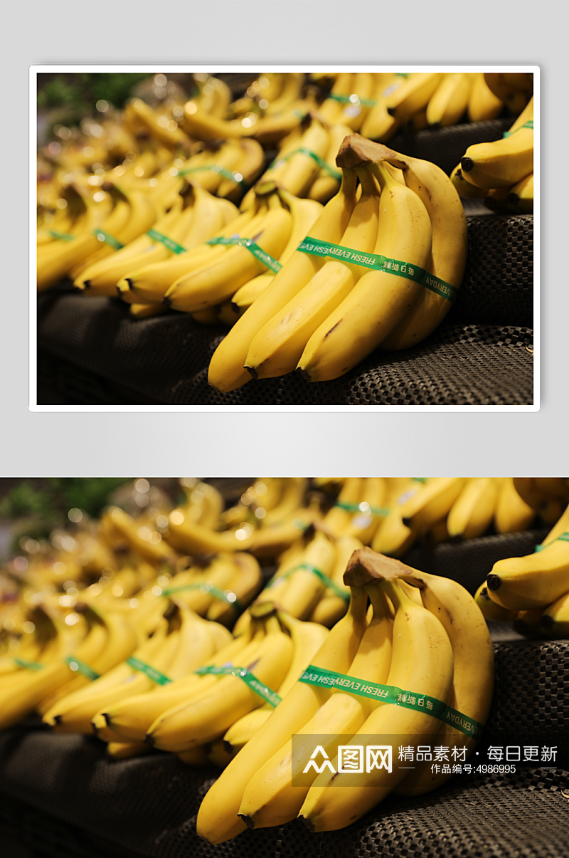 香气四溢香蕉干货超市摄影图片素材