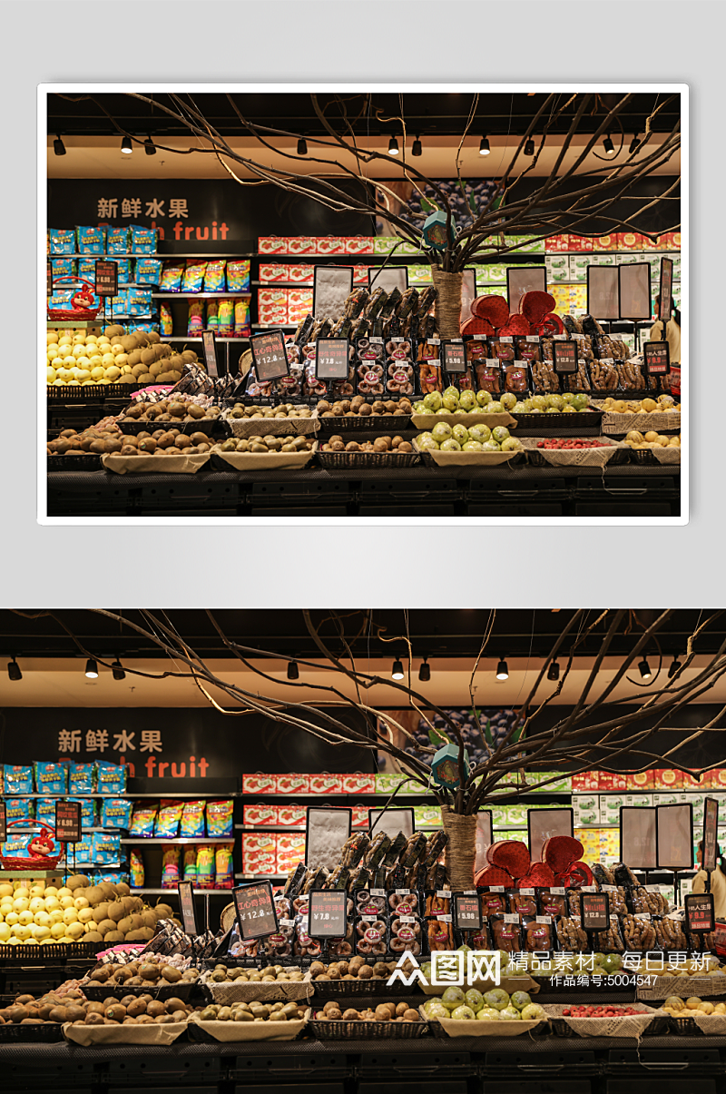水果果脯干货超市摄影图片素材