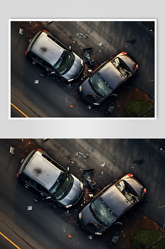 AI数字艺术超清车祸摄影图片