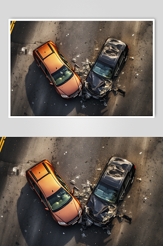 AI数字艺术超清车祸摄影图片