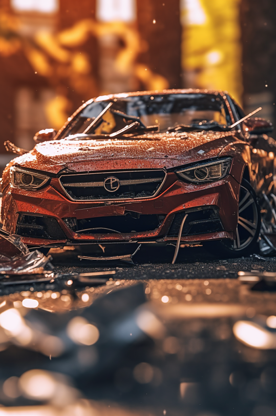 AI数字艺术超清车祸摄影图片-众图网