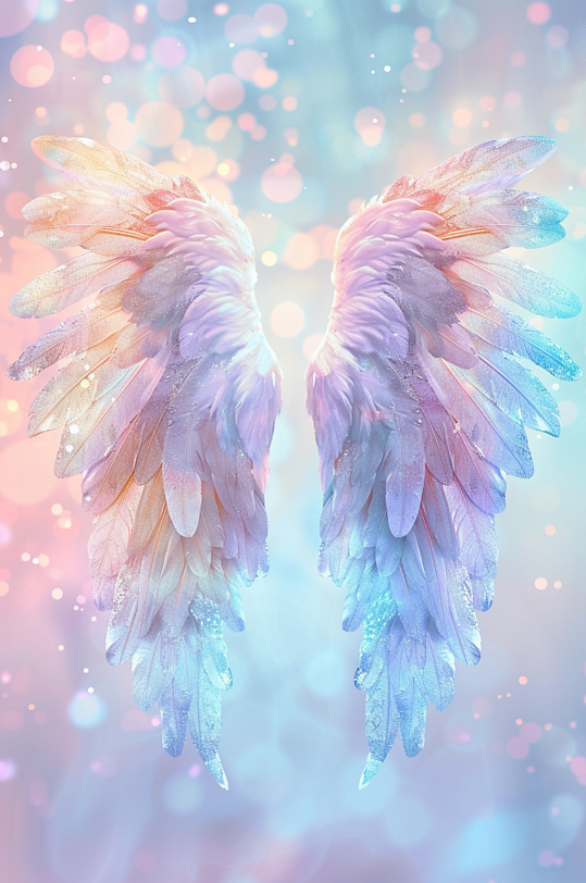 AI数字艺术翅膀图片-众图网