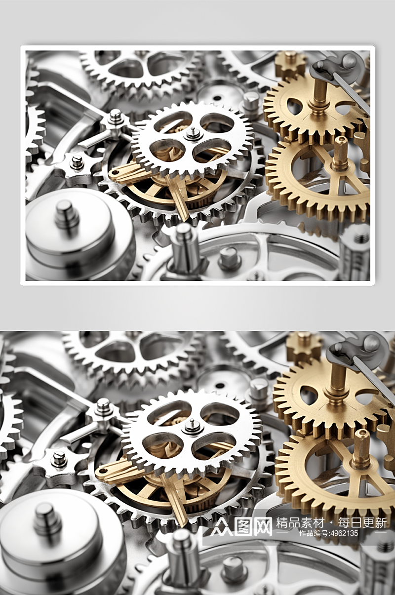 AI数字艺术超清工厂工业机械齿轮图片素材