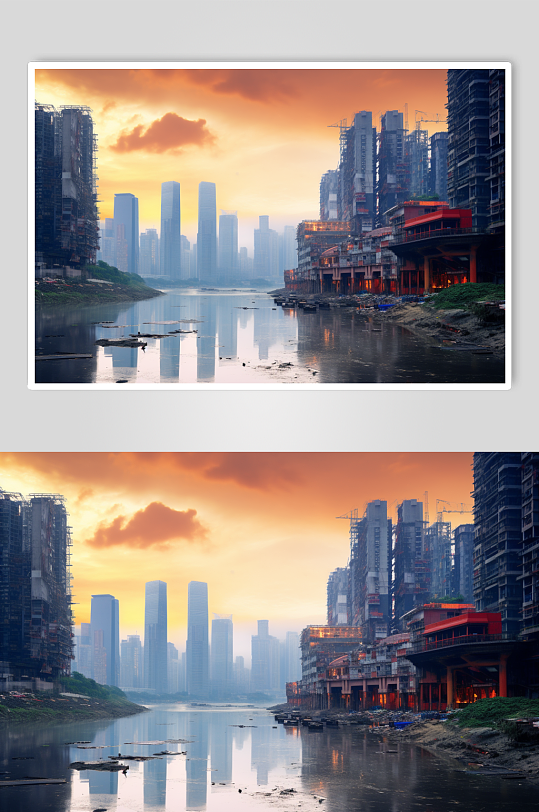 AI数字艺术重庆图片城市摄影图