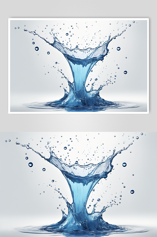 AI数字艺术水元素创意设计效果图片