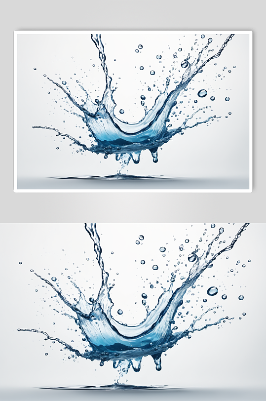 AI数字艺术水元素创意设计效果图片
