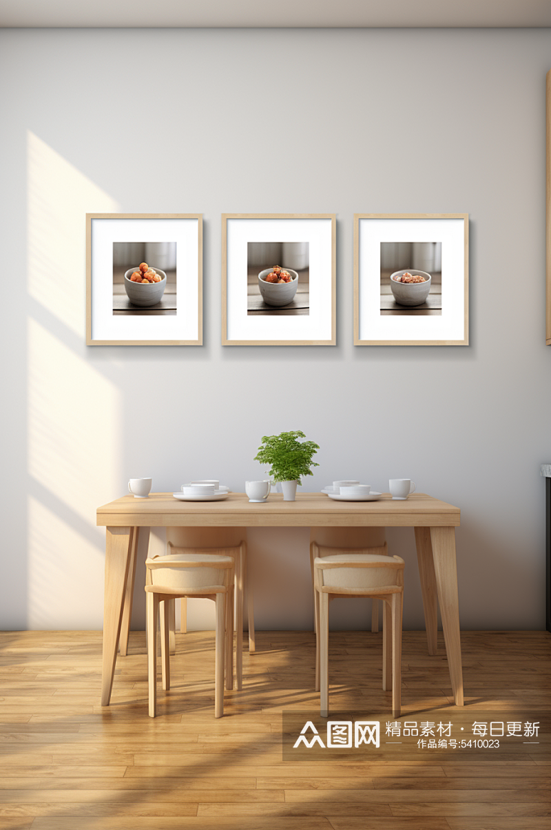 AI数字艺术厨房装修效果图室内设计摄影图素材