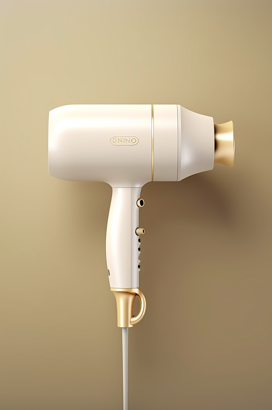 AI数字艺术清新电吹风机家用电器摄影图片