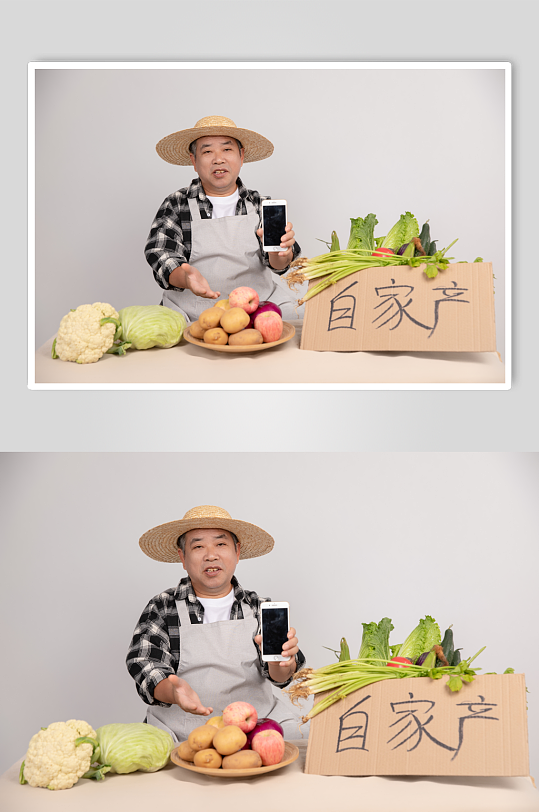 售卖农产憨厚朴实农民人物摄影图片-众图网