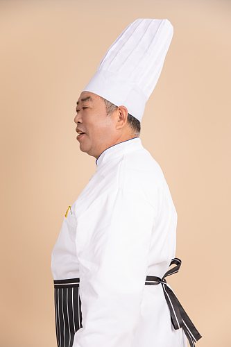餐饮职场厨师服厨师人物摄影图片